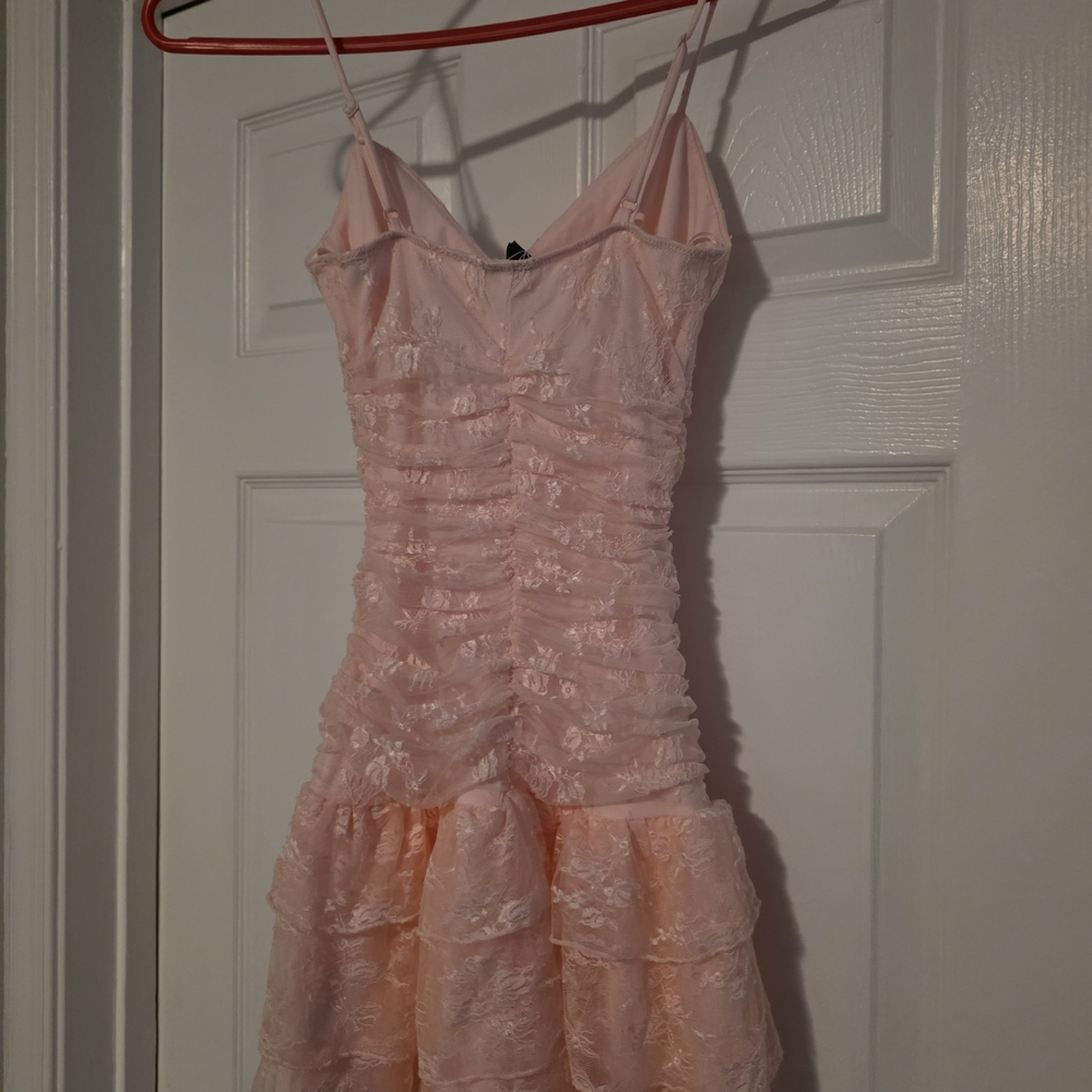 Windsor Blush Pink Ruched Mini Dress